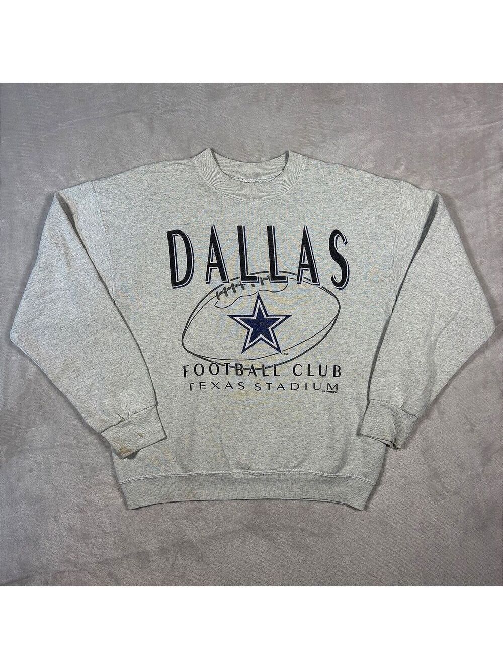 VTG 1993 Dallas Cowboys Sweatshirt L NFL Football Texas Stadium Made in USA